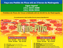 Tablet Screenshot of divinapizza.com.br